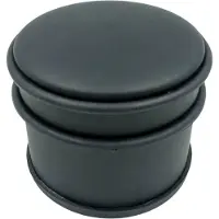 Gardalux Butoir de porte Ø9x7,5cm noir mat