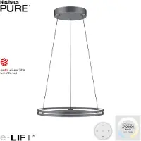 Neuhaus PURE Lampe suspendue élégante Pure E-Loop gris Ø 70cm