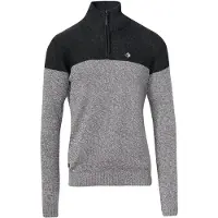 KOROSHI Pull-over gris / noir / blanc