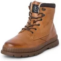 Bugatti Bottines à lacets cognac / brun foncé