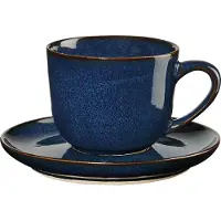 Asa selection Tasse à espresso avec soucoupe, bleu nuit saisons bleues 27110119