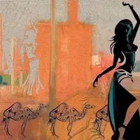 Safaary Peinture marocaine Danse du ventre Marrakech