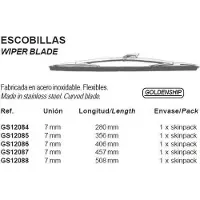 Goldenship Stainless Steel De Luxe Wiper Blade Gris 508 mm