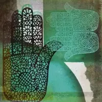 Safaary Peinture orientale Mehndi mains Malais Turquoise