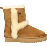Warmbat Bottes Warmbat Women Kangaroo Suede Double Faced Plateau Wool Cognac-Taille 42