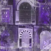Safaary Tableau marocain Portes Marrakesh violet
