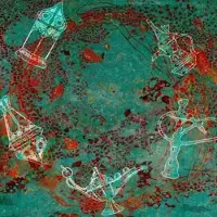 Safaary Peinture arabe Oriental Vert