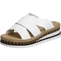 Rieker Pantoufles pour femmes V7989-80 weiss 38