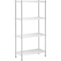Royal Catering Étagère inox - 90 x 40 x 180 cm - - 200 kg RCER-9040