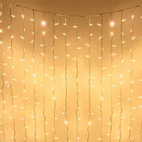 LumenXL Rideau lumineux reliable blanc | à partir de 2 mètres | 300 LEDs | 2200K extra blanc chaud | caoutchouc