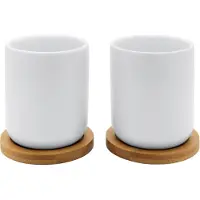 Bredemeijer Tasses de Thé Bredemeijer Silhouet Umea Wit (2-Pièces)