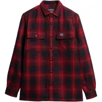 Superdry Veste mi-saison rouge / noir