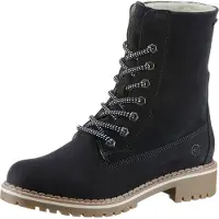 Tamaris Bottines à lacets bleu foncé