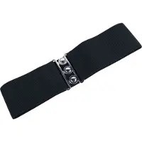Hell Bunny Ceinture Rockabilly de - Retro - pour Femme - noir - Taille XS-S