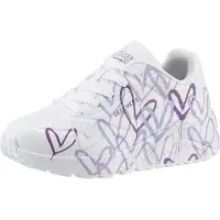 SKECHERS Baskets basses enfant UNO LITE - GOLDCROWN SPREAD THE LOVE filles - Blanc - 31