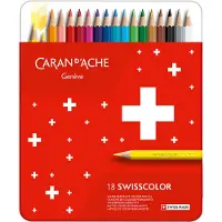 Caran d'Ache Swisscolor Crayons de couleur 18 pièces