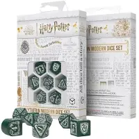 Q-workshop Harry Potter Pack Dés Slytherin Modern Dice Set - Green (7)