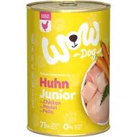 Wow 6x 400g junior poulet nourriture pour chien humide