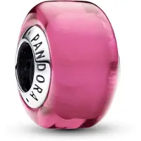Pandora Mini pendentif en verre de Murano rose