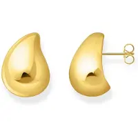 Thomas Sabo Boucles d'oreilles 'Ohrringe Organic Drop-Shape Gold' or