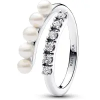 Pandora Bague Ouverte Perles De Culture D¿Eau Douce Traitées & Pavé