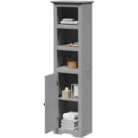 vidaXL Armoire de salle de bain BODO Gris 44x30x160 cm