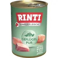 Rinti Singlefleisch Exclusive Poultry Pure aliments monoprotéiques pour volailles 6x400 g