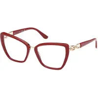 GUESS Lunettes de soleil GU50180 Cadres Optiques, Rouge, 55 mm femme - Rouge - Unique