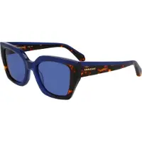 Salvatore Ferragamo Lunettes de Soleil SF2035S 52/19/145 Opaline blue/dark tortoise Acetate WOMAN SF2035S