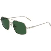 Salvatore Ferragamo Lunettes de Soleil SF313S 58/17/145 LIGHT GOLD/GREEN métal unisexe SF313S