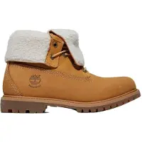 Timberland pour femme. TB18329R2311 Authentiques bottes en cuir marron imperméable (39.5 W), Plat, 1 à 3 cm, Casuel, Jaune