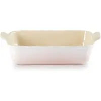 Le Creuset Plat à Gratin Le Creuset Rectangle Shell Pink 32.7 x 20.3 cm