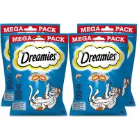 Dreamies Mega Pack 4x180 g une friandise au goût délicieux de saumon pour chat
