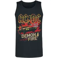 AC/DC Débardeur de - Demon Fire - S - 3XL - pour Homme - noir - Taille S