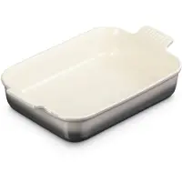 Le Creuset Plat à four Tradition, 32 x 24 cm, Plat à gratin, Gris