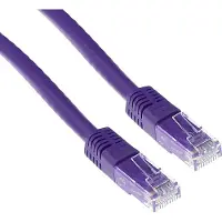 Intronics ACT - Cordon de raccordement - RJ-45 (M) pour RJ-45 (M) - 3 m - 5.3 mm - U/UTP, non blindé - CAT 6 - moulé - violet, RAL 4005