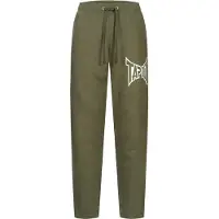 TAPOUT Pantalon olive / blanc