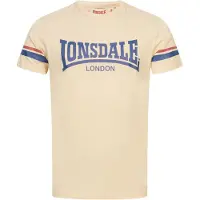 Lonsdale T-Shirt 'Creich' sable / gentiane / rouge