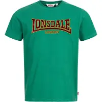 Lonsdale T-Shirt jaune / vert / rouge foncé