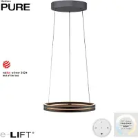 Paul Neuhaus Lampe suspendue élégante Pure E-Loop black