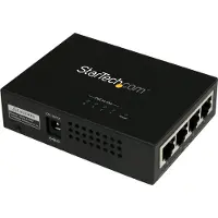 StarTech.com Injecteur PoE+ à 4 ports Gigabit - Midspan Power over Ethernet - 802.3at/af - Injecteur de puissance - 120 Watt