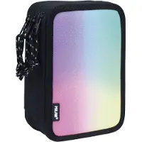 Milan Filled Triple Decker Sunset Pencil Case Noir Homme
