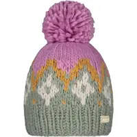 Barts Curley Beanie Vert,Rose Homme