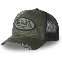 Von Dutch Casquette 'Gorra verde logos cafe01 trucker cap' vert foncé