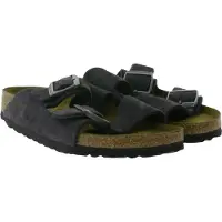 Birkenstock Sandales Birkenstock Unisex Arizona VL SFB Narrow Velvet Gray-Taille 36