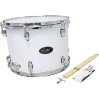 Basix Marching Tenor Drum Tambour de marche 14" White