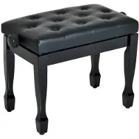 HOMCOM HOMdotCOM Tabouret de piano réglable en hauteur, banquette de piano pour pratiquer les instruments de musique
