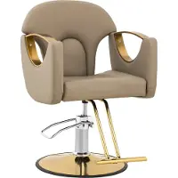 Physa Fauteuil de coiffure Expondo avec repose-pieds - 53 - 64 cm - 180 kg - Beige
