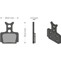Brenta Ciclo T1 Racing/r1/mega/rx/cura Formula Sintered Disc Brake Pads Argenté