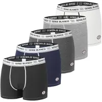 Serge Blanco Boxers Lot de 5 Boxers coton homme Class' homme - Noir - EU L